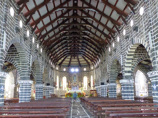 Inside Mata Utu Catholic church